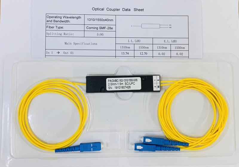 Imagem de Splitter Fbt Desbalanceado 20/80% 1X2 Sc/Upc