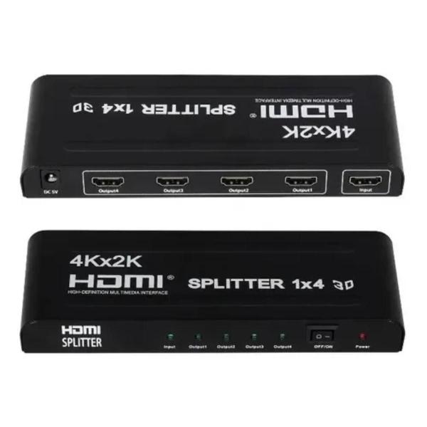 Imagem de Splitter Hdmi 1 Entrada 4 Saídas Para Tv Projetor Monitor