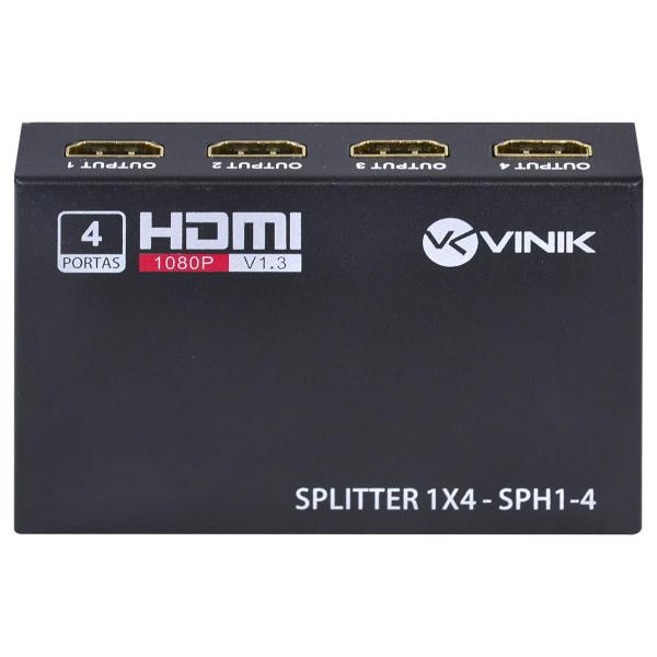 Imagem de Splitter Hdmi 1 Entradas 4 Saidas Sph1-4