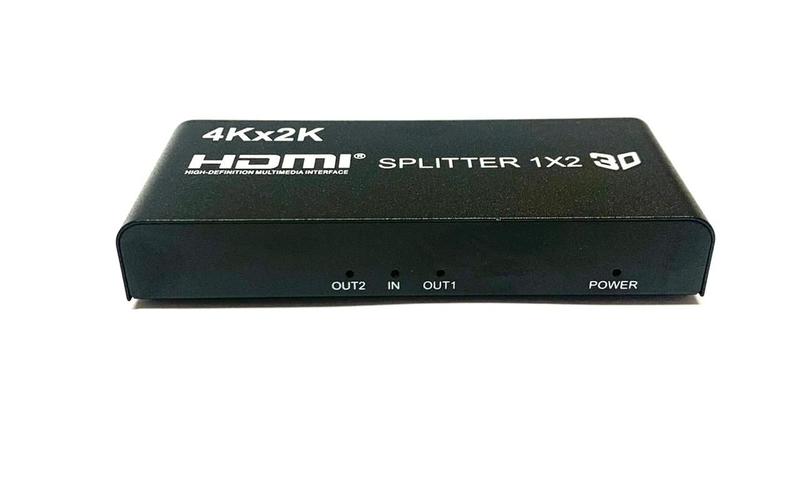 Imagem de Splitter Hdmi 1x2 4k, 1 Entrada E 2 Saídas