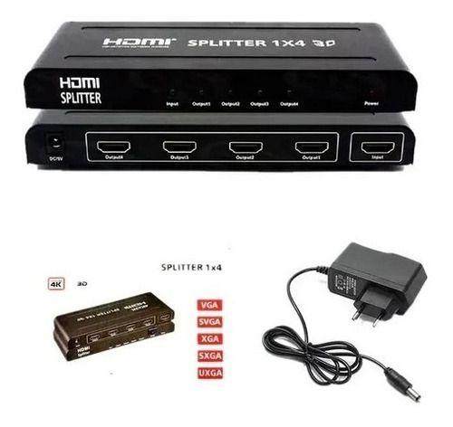 Imagem de Splitter Hdmi Distribuidor Divisor De Sinal 1.4 V 1x2 Full hd