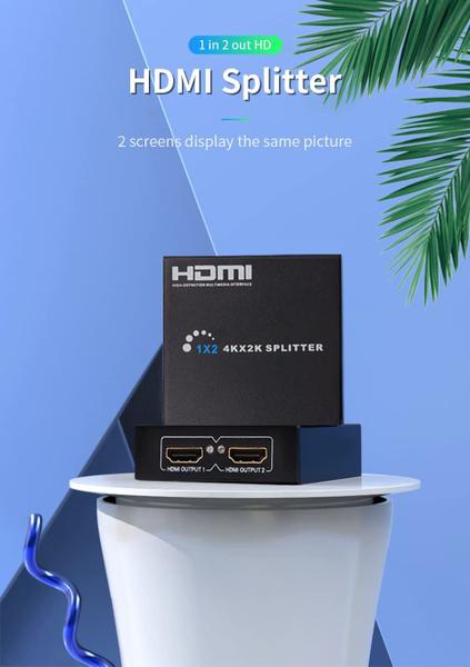 Imagem de Splitter Knup HDMI 4K 1 Entrada e 2 Saidas Full HD 1080p- KP-3471