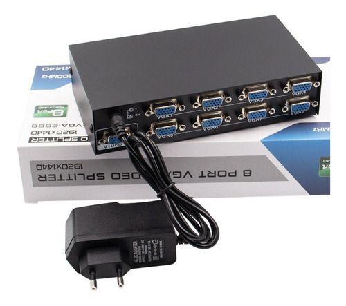 Imagem de Splitter Vga 1x8 Para Monitor Projetor Tv Multi Distribuidor