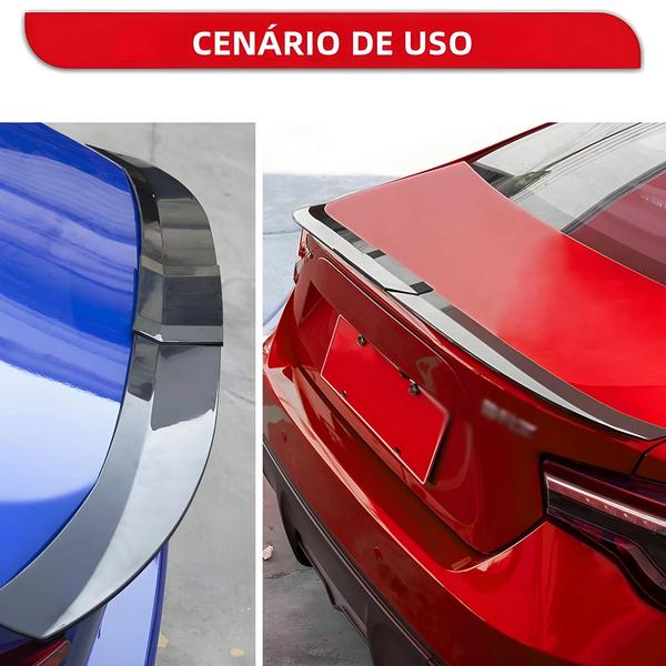 Imagem de Spoiler de Porta-Malas Ajustável Universal (3 Peças) - Compatível com BMW, Tesla, Audi, Toyota, Honda, Kia e Hyundai