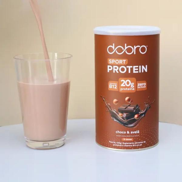 Imagem de Sport Protein Chocolate com Avelã - Proteína Zero Lactose (450g) - Dobro