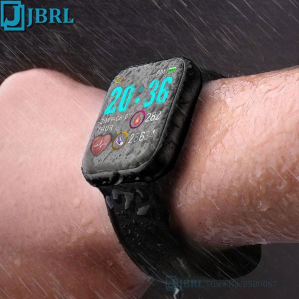 Imagem de Sport Silicone Smart Watch Women Men Smartwatch For Android IOS Waterproof Fitness Tracker Bluetooth Electronics Smart Clock Relógios inteligentes (preto)