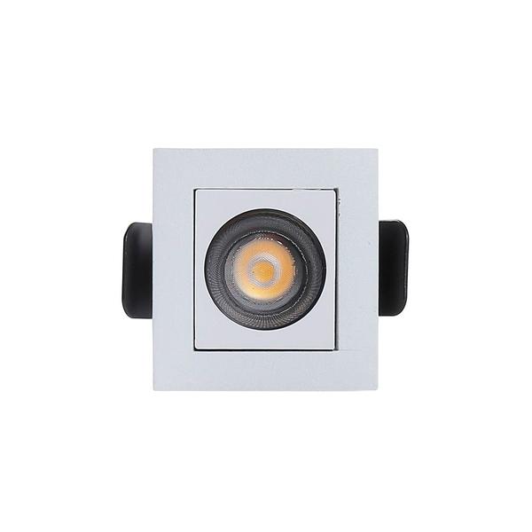 Imagem de Spot de Embutir Nordecor Powerus Led 2W Bivolt Branco 3000K Luz Amarela