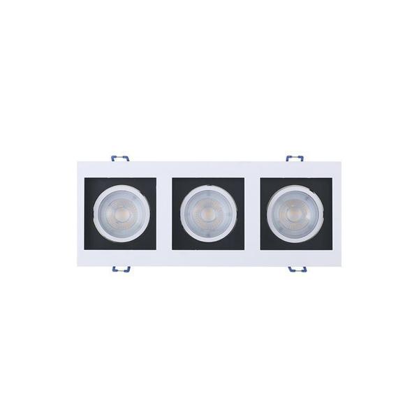 Imagem de Spot de Led Recuado Taschibra Frame 3xMR16 Quadradro 15W Bivolt