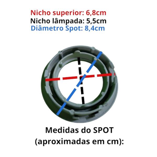 Imagem de Spot Embutir redondo Aço Escovado com LED 4,8w