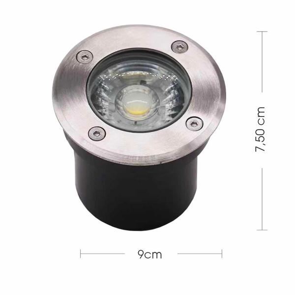 Imagem de Spot Led Balizador Piso 6w Embutir Branco Quente 3000k