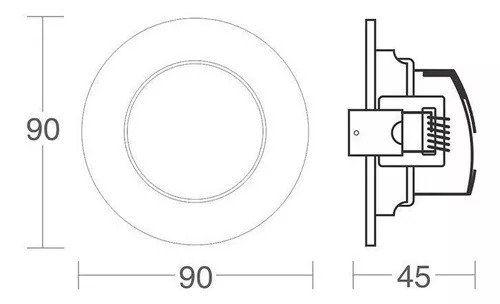 Imagem de Spot Led Embutir Quadrado 3W 6500K Branco Blumenau