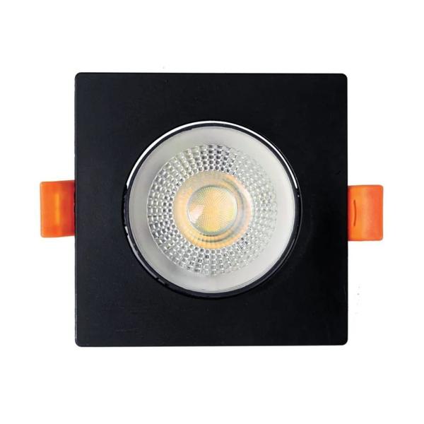 Imagem de Spot LED Embutir quadrado 5W 4000k 400lm Preto bivolt - Opus