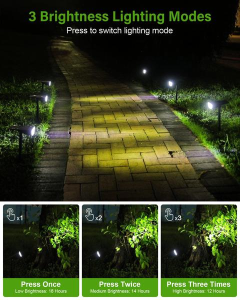 Imagem de Spot Lights solares ZOOKKI Outdoor Waterproof IP65, pacote com 4