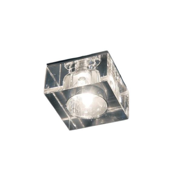 Imagem de Spot Quadrado Semi Embutido de Cristal 1L G4 2700k 127v