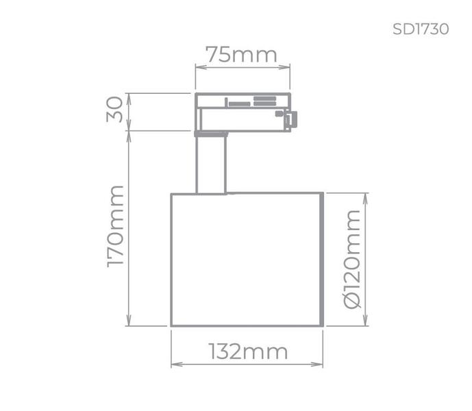 Imagem de Spot Zylinder para Trilho PAR30  - Stella SD1730