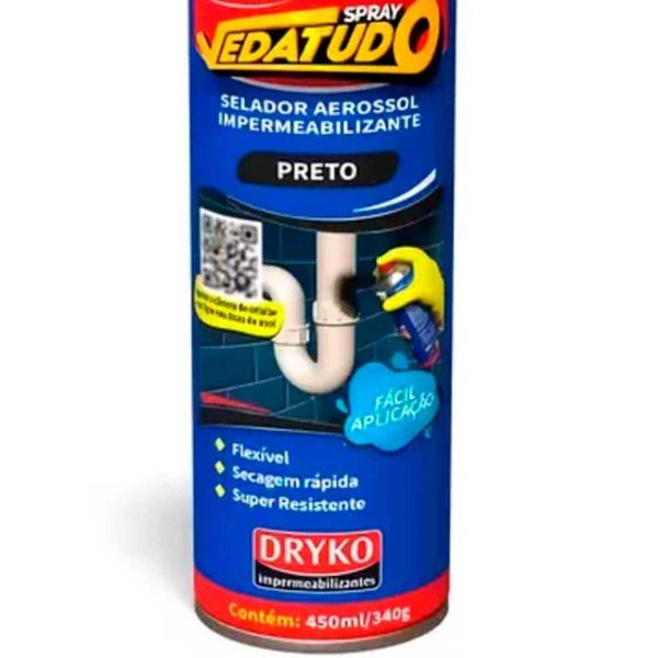 Imagem de Spray 400ml Emborrachado Impermeabilizante DRYKO