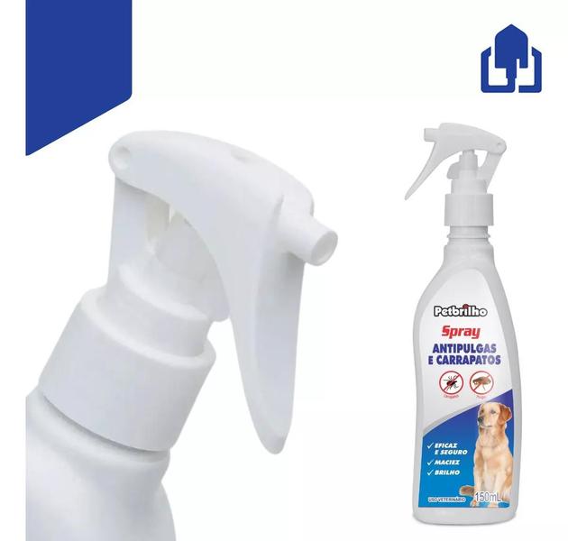 Imagem de Spray Anti  Pulgas E Carrapatos 150ml Cachorros Petbrilho 