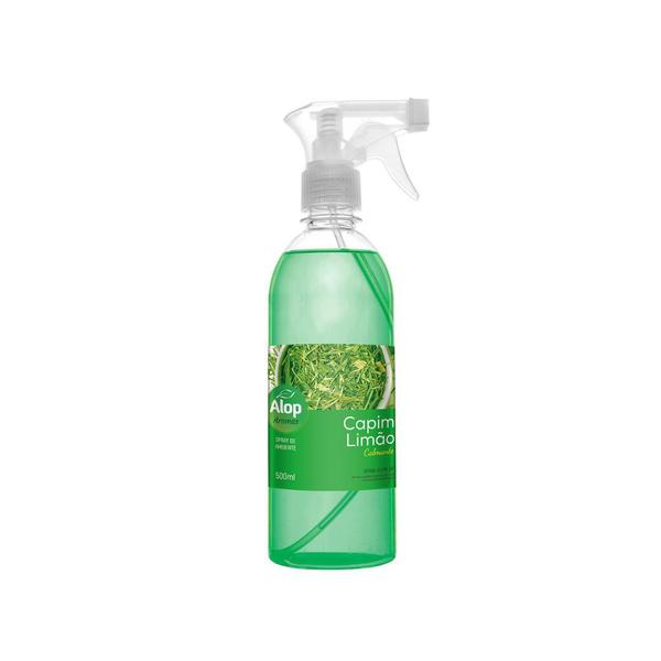 Imagem de Spray Aromatizador De Ambientes Aroma Capim Limão 500ml Alop