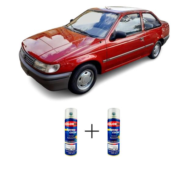 SPRAY AUTOMOTIVO Vermelho Bordeaux VW + SPRAY VERNIZ 300ML - Sherwin Williams Imagem de SPRAY AUTOMOTIVO Vermelho Bordeaux VW + SPRAY VERNIZ 300ML