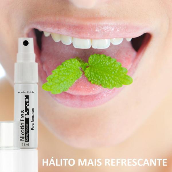 Imagem de Spray Bucal Nicotin Free Para Fumantes Abelha Rainha 15ml REF 2390