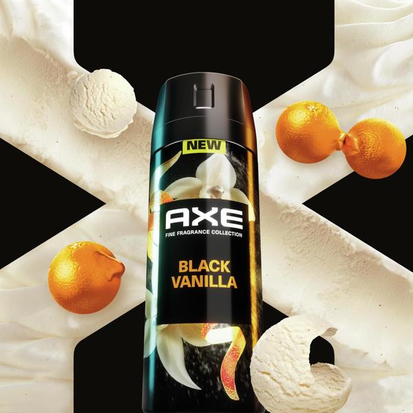 Imagem de Spray corporal AXE Fine Fragrance Black Vanilla, 120 ml, pacote com 3 unidades