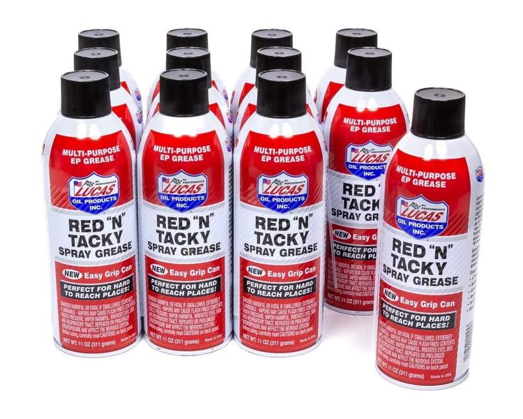 Imagem de Spray de aerossol Lucas Oil Red N Tacky 30 ml (pacote com 4)