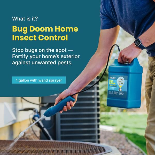 Imagem de Spray de insetos Sunday Bug Doom Home Outdoor 3,78 L com pulverizador