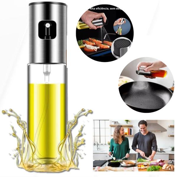 Spray de Oléo de Cozinha Temperar Comidas Salgadas e Saladas - F7 Variedades Imagem de Spray de Oléo de Cozinha Temperar Comidas Salgadas e Saladas