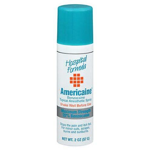 Imagem de Spray de primeiros socorros anestésico tópico de benzocaína Americaine 2 oz da Americaine (pacote com 6)