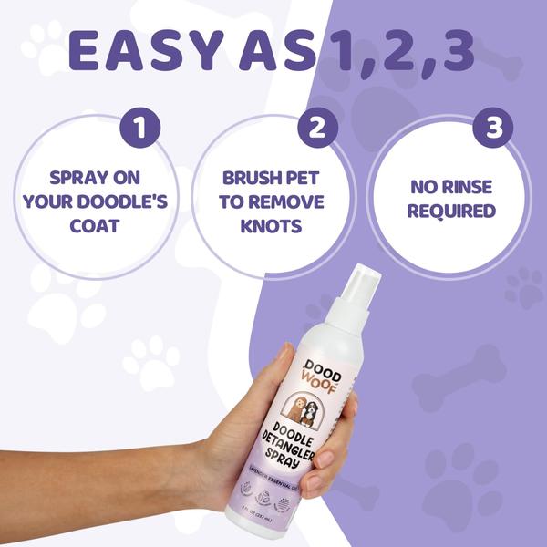 Imagem de Spray desembaraçador para cães DOOD WOOF Doodle 240mL Natural