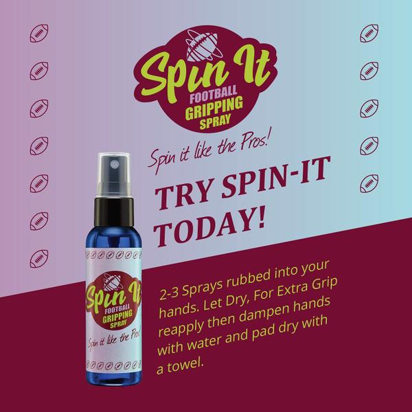 Imagem de Spray Football Grip Spin iT Firm Grip com ou sem luvas 60 ml