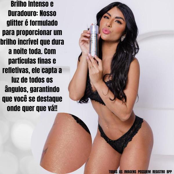 Imagem de Spray Glitter Para Cabelo E Corpo Brilho Imediato Kit 