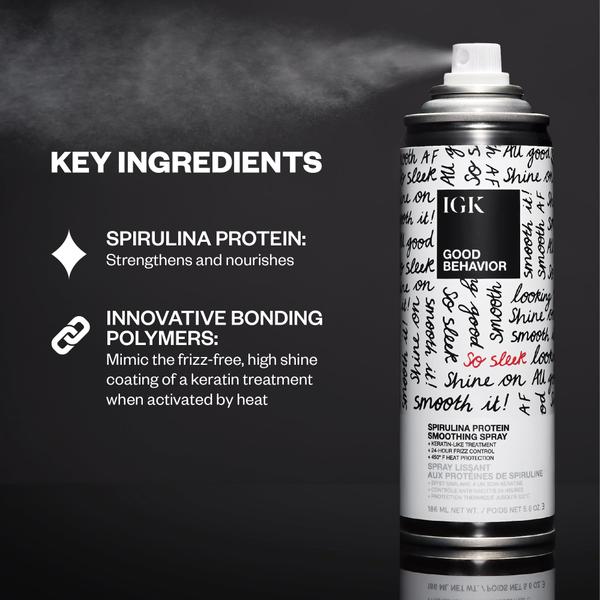 Imagem de Spray IGK GOOD BEHAVIOR Spirulina Protein Suavizante 165 mL