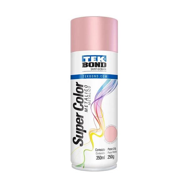 Imagem de Spray Metálico Rosa Millennial 350Ml 250 Gramas - TEKBOND