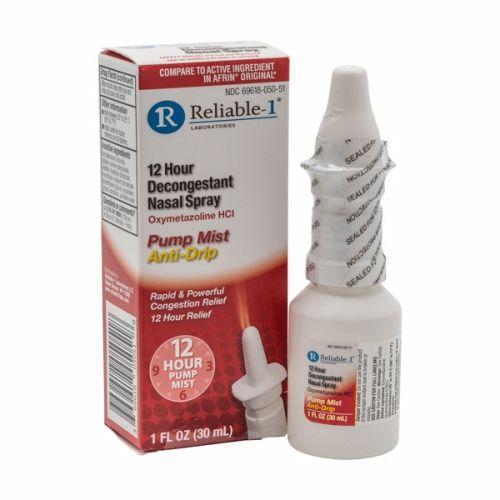 Imagem de Spray nasal descongestionante 12 horas 30 ml da Reliable1 (pacote com 4)