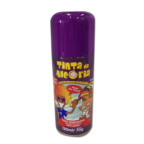 Imagem de Spray para Cabelos Tinta da Alegria 120ml Roxo