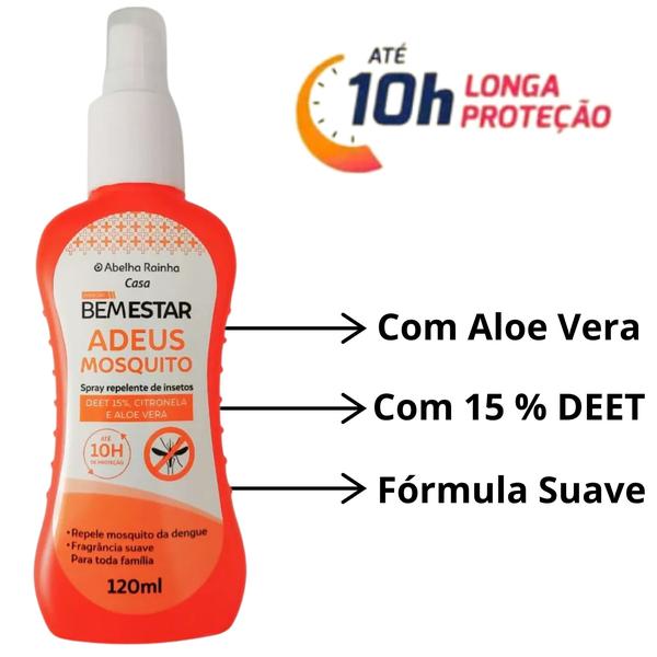 Imagem de Spray Repelente Contra Insetos Bem Estar + Adesivo Repelente Natural Citronela Amo Protect 8 Unidades