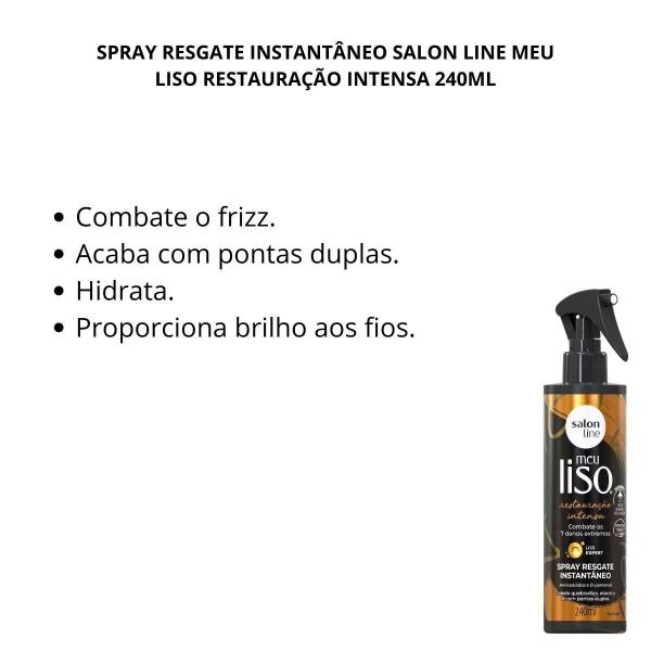 Imagem de Spray Resgate Instantâneo Salon Line Meu Liso Restauração Intensa 240ml