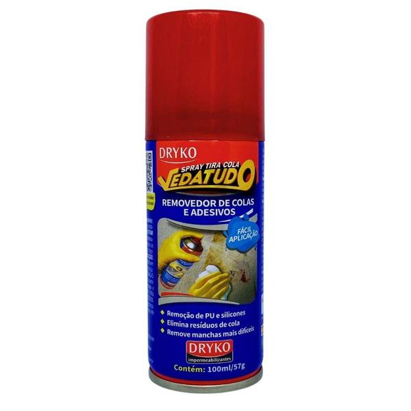 Imagem de Spray Tira Cola Removedor Adesivo Silicone Vidro Dryko 100ml