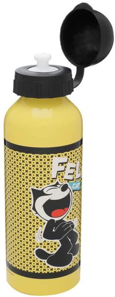 Imagem de Squeeze Alumínio 500ml Gato Félix Amarelo