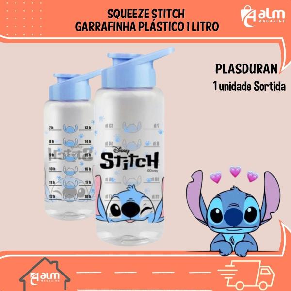 Imagem de Squeeze Body 1L Stitch Decorada Garrafa de água