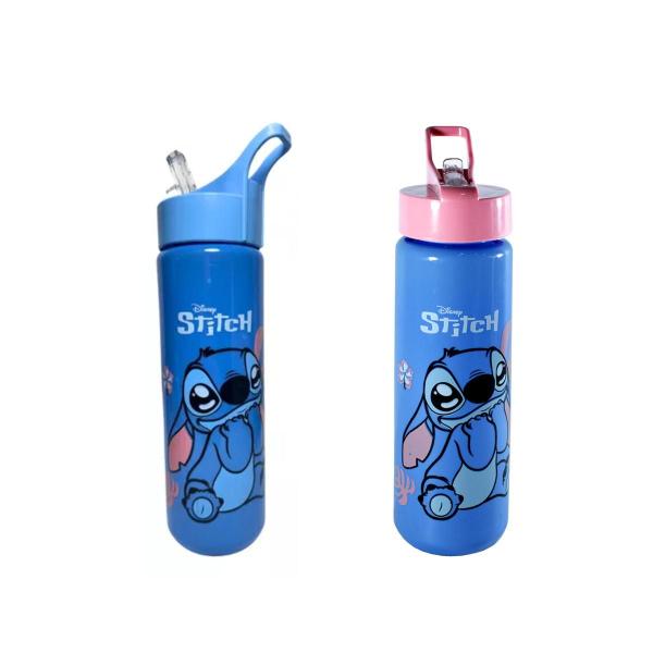 Imagem de Squeeze Com Canudo Garrafa De Água Academia Plástico 700ml Stitch Personagem LANÇAMENTO