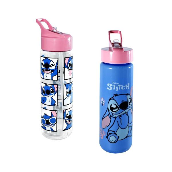 Imagem de Squeeze Com Canudo Garrafa De Água Academia Plástico 700ml Stitch Personagem LANÇAMENTO