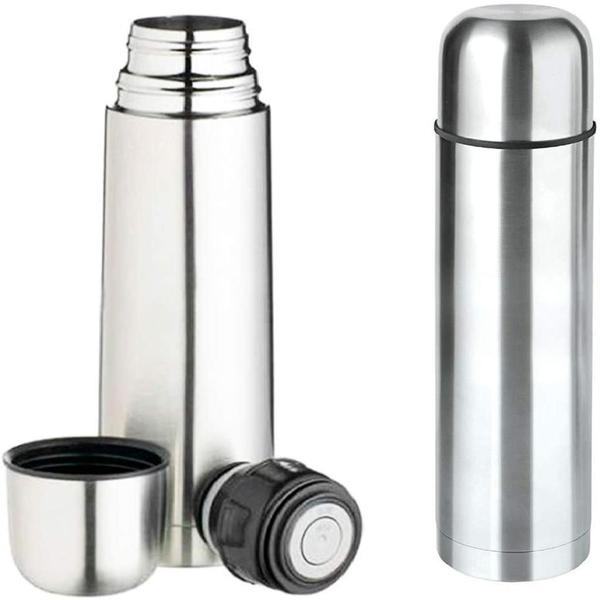 Imagem de Squeeze Garrafa Termica Garrafinha Inox Inquebrável Agua Cafe 500ml