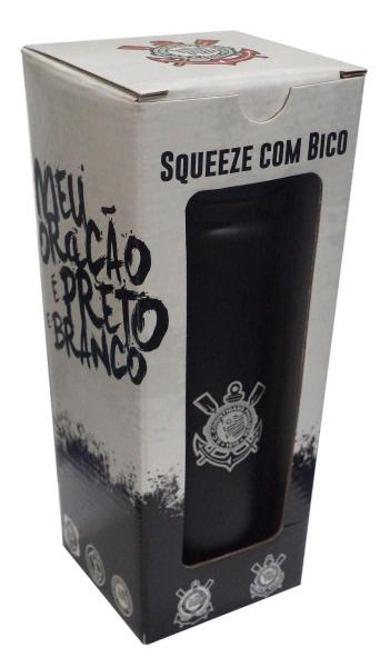 Imagem de Squeeze Preto Com Bico 600Ml Escudo Corinthians Cebola 1193