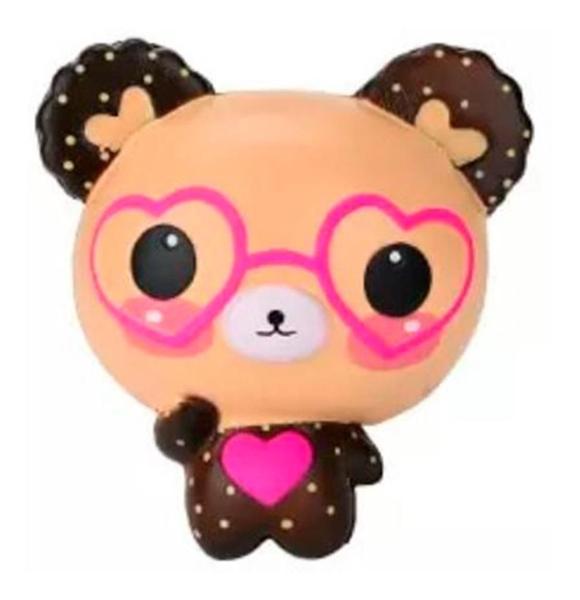 Imagem de Squishie Fidget Anti Stress Relief Toys Ursinho Óculos Heart