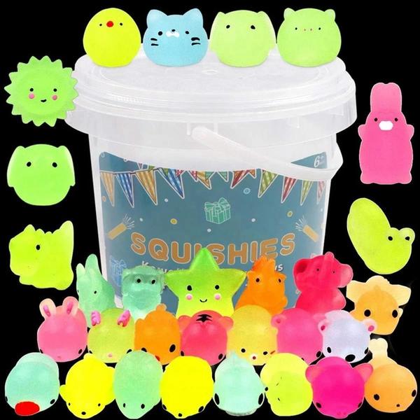 Imagem de Squishies Kawaii Animais - 36 Peças Que Brilham no Escuro - Brinquedos para Crianças