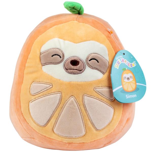 Imagem de Squishmallow Simon - Preguiça Laranja 8" - Pelúcia Oficial Kellytoy 2022