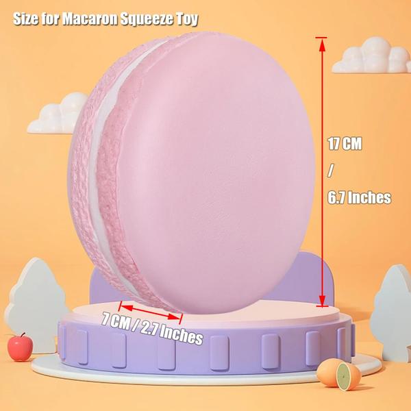 Imagem de Squishy funnysquee Gaint Macaron Slow Rising para crianças rosa