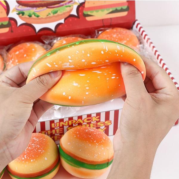 Imagem de Squishy Hamburguer Fidget Anti Stress Brinquedo Sanduiche